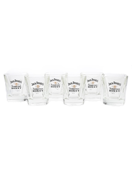 Jack Daniel's Tennessee Honey Whisky Tumblers  6 x 8.5cm Tall