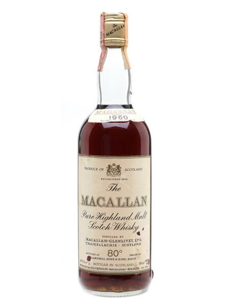 Macallan 1960 Campbell, Hope & King Bottled 1970s - Rinaldi 75cl / 46%