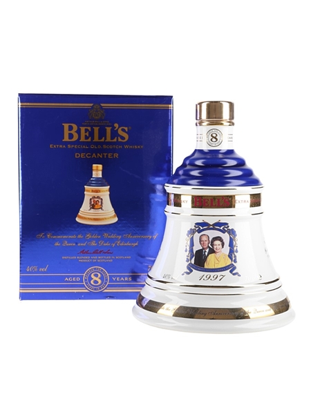 Bell's 8 Year Old Ceramic Decanter Golden Wedding Anniversary 1997 70cl / 40%