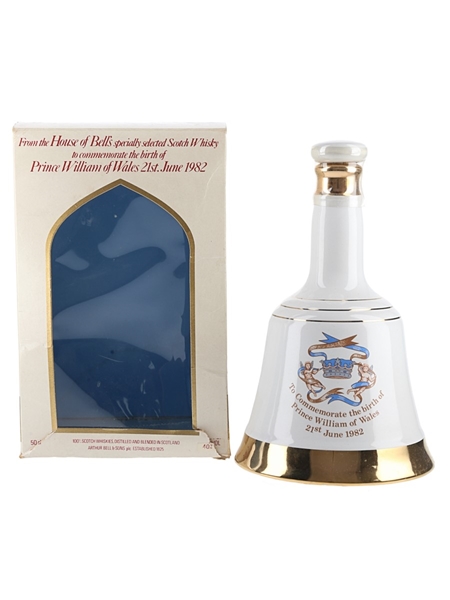 Bell's Ceramic Decanter Prince William Of Wales 1982 50cl / 40%