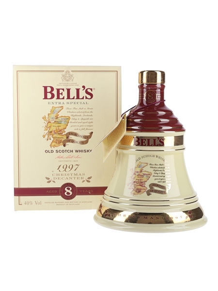 Bell's Christmas 1997 Ceramic Decanter Ingredients Of Quality 70cl / 40%