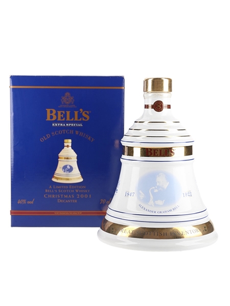 Bell's Christmas 2001 Ceramic Decanter Alexander Graham Bell 70cl / 40%