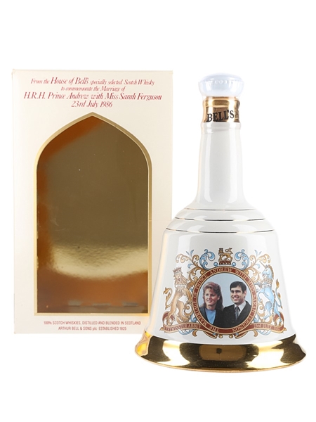 Bell's Ceramic Decanter Royal Wedding 1986 - Prince Andrew & Sarah Ferguson 75cl / 43%