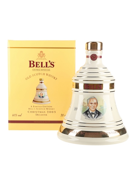 Bell's Christmas 2003 Ceramic Decanter Alexander Fleming 70cl / 40%