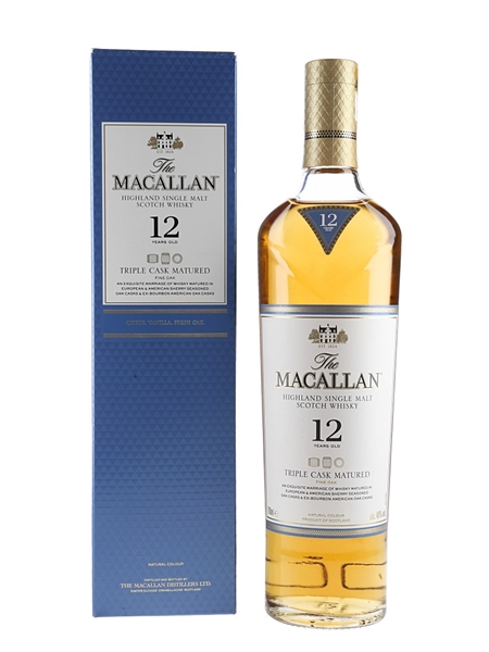 Macallan 12 Year Old Fine Oak Triple Cask Matured 70cl / 40%