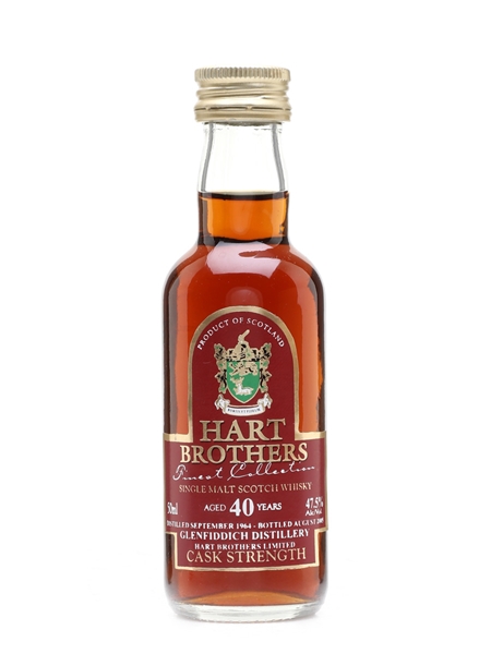 Glenfiddich 1964 40 Year Old Cask Strength Bottled 2005 - Hart Brothers 5cl / 47.5%