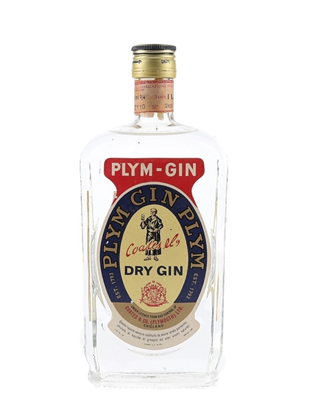 Coates & Co. Plym Gin Bottled 1960s-1970s - Stock 75cl / 46%