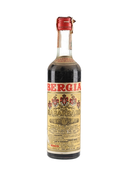 Bergia Rabarbaro Bottled 1960s 50cl / 18%