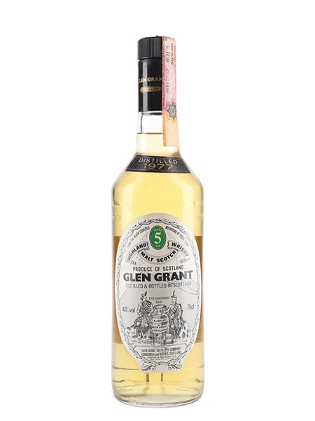 Glen Grant 1977 5 Year Old Bottled 1980s - Rene Briand 75cl / 40%