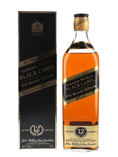 Johnnie Walker Black Label Extra Special 12 Year Old Bottled 1980s 75cl / 40%