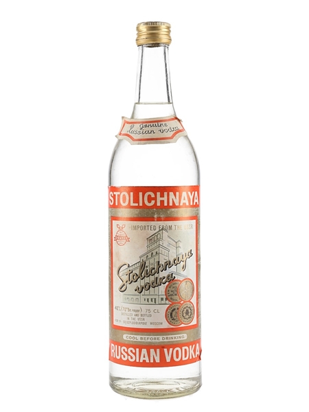 Stolichnaya Russian Vodka Bottled 1980s 75cl / 40%