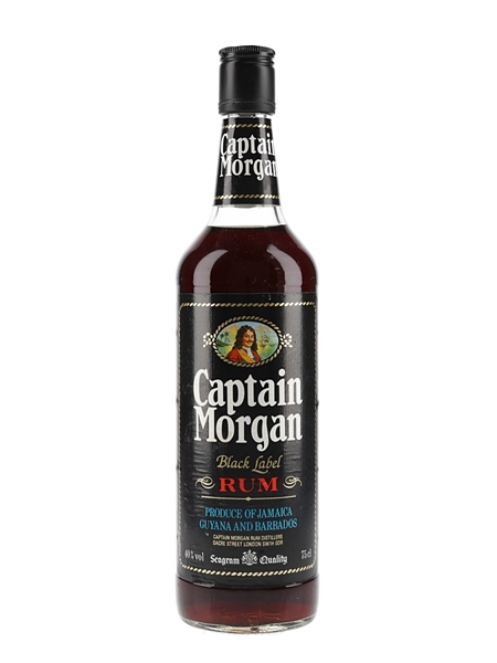 Captain Morgan Black Label Rum Bottled 1980s 75cl / 40%