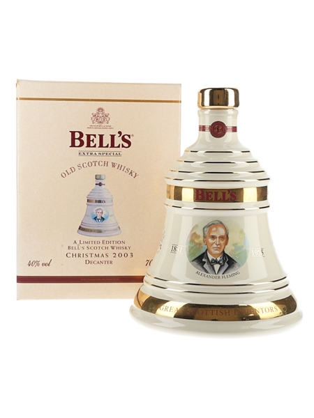 Bell's Christmas 2003 Ceramic Decanter Alexander Fleming 70cl / 40%