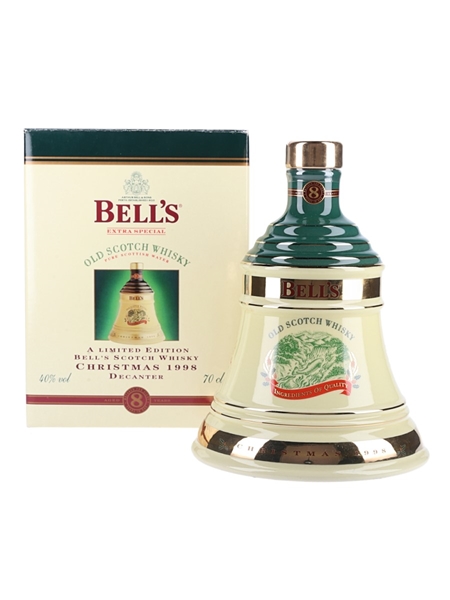 Bell's Christmas 1998 Ceramic Decanter Ingredients of Quality 70cl / 40%