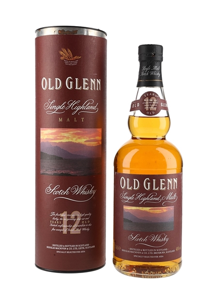 Old Glenn 12 Year Old Bottled 1990s - ASDA Stores 70cl / 40%