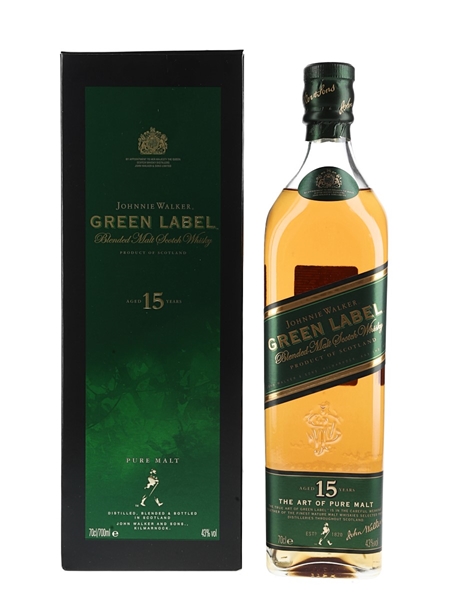 Johnnie Walker Green Label 15 Year Old  70cl / 43%