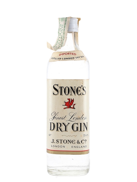 Stone's London Dry Gin Bottled 1970s 75cl / 43%