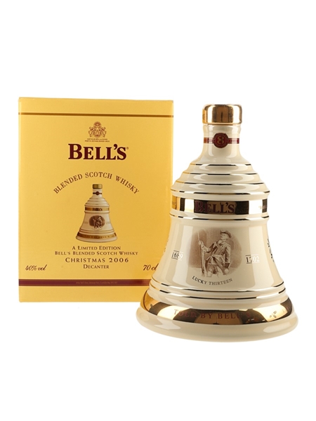 Bell's Christmas 2006 Ceramic Decanter Lucky Thirteen 70cl / 40%