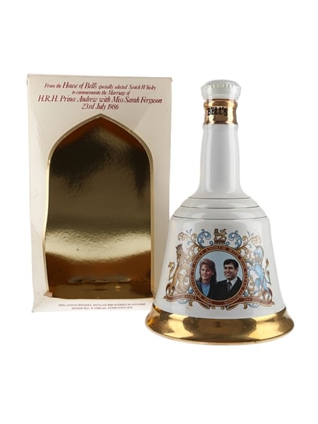 Bell's Ceramic Decanter Royal Wedding 1986 - Prince Andrew & Sarah Ferguson 75cl / 43%