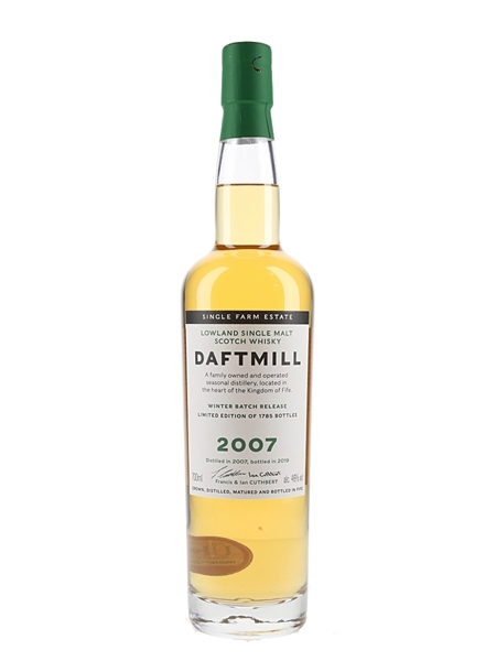 Daftmill 2007 Bottled 2019 - Winter Batch Release 70cl / 46%