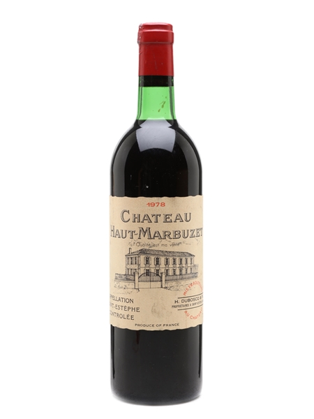 Chateau Haut Marbuzet 1978 Saint Estephe 75cl