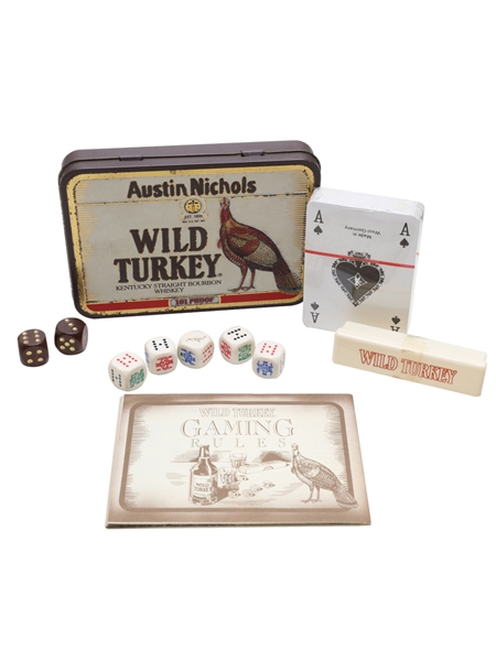 Wild Turkey Gaming Set Cards and Dice 