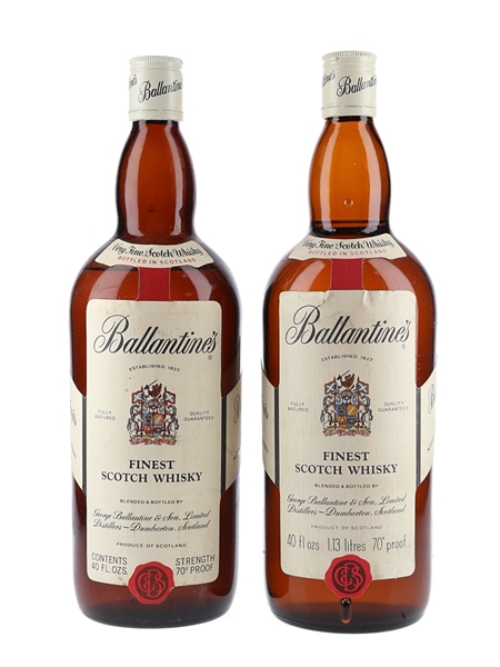 Ballantine's Finest Bottled 1960s-1970s 2 x 113cl / 40%