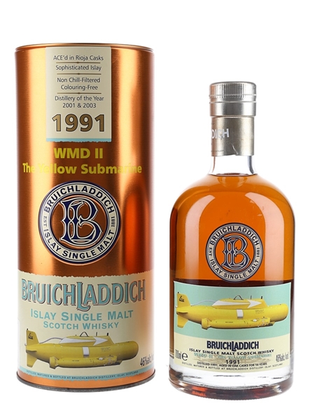 Bruichladdich 1991 14 Year Old WMD II - The Yellow Submarine 70cl / 46%