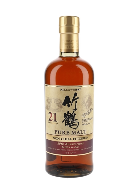 Taketsuru Pure Malt 21 Year Old Bottled 2014 - 80th Anniversary 70cl / 48%