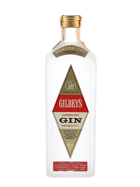 Gilbey's London Dry Gin Bottled 1960s - Cinzano 75cl / 46.2%