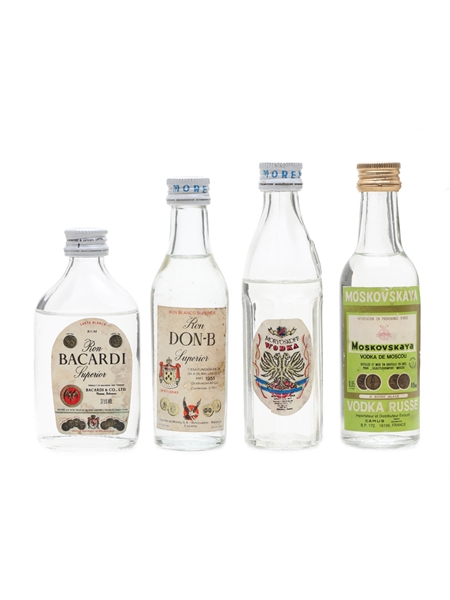 Vodka & Rum Miniatures Bacardi, Moskovskaya 4 x 4cl - 5cl