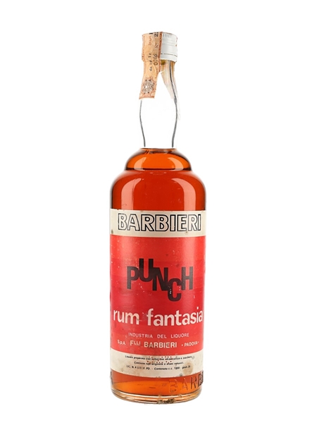 Barbieri Punch Rum Fantasia Bottled 1970s 100cl / 35%