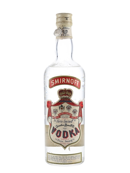 Smirnoff Red Label Bottled 1950s - Cinzano 75cl / 40%