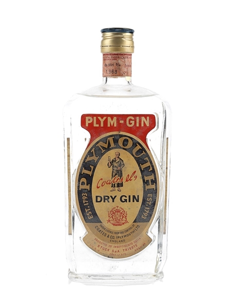 Coates & Co. Plym Gin Bottled 1960s-1970s - Stock 75cl / 46%