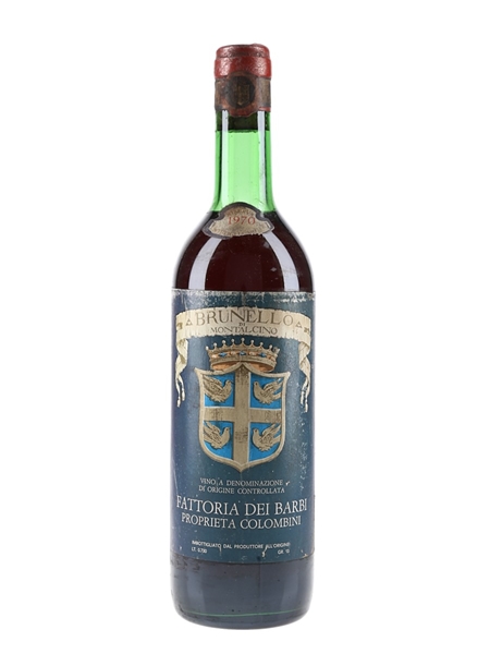 1970 Brunello Di Montalcino Riserva Fattoria Dei Barbi 73cl / 13%