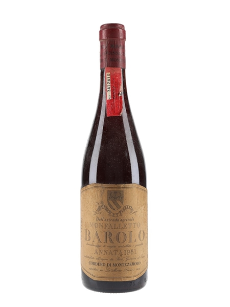 1981 Cordero Di Montezemolo Barolo Monfalletto 75cl / 13.5%