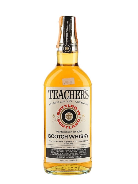 Teacher's Highland Cream Bottled 1980s - Ruffino 75cl / 40%