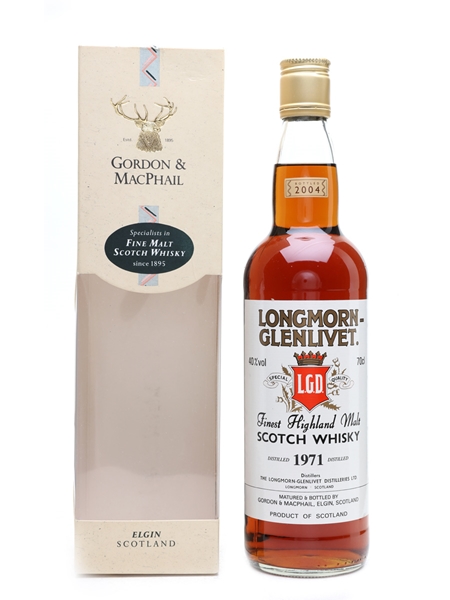 Longmorn 1971 Bottled 2004 Gordon & MacPhail 70cl / 40%