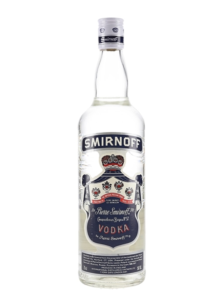 Smirnoff Blue Label Bottled 1980s - Duty Free 75cl / 50%