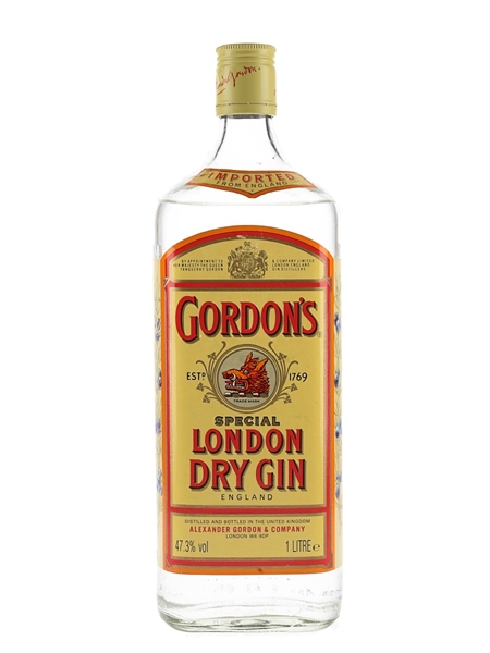 Gordon's Special London Dry Gin Bottled 1990s 100cl / 47.3%