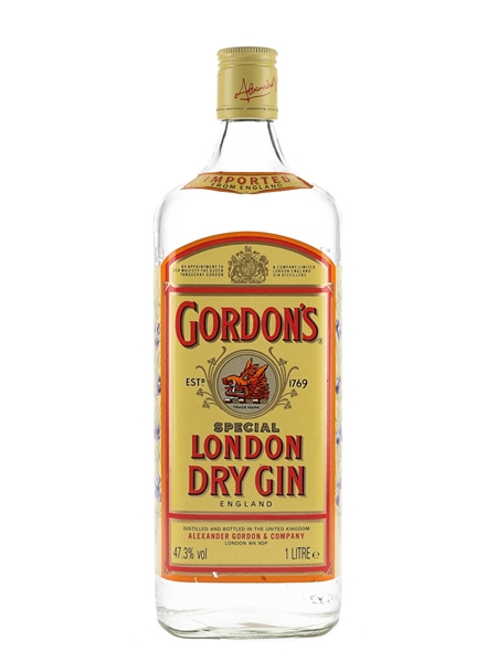 Gordon's Special London Dry Gin Bottled 1990s 100cl / 47.3%