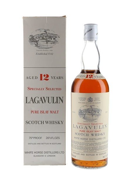 Lagavulin 12 Year Old Bottled 1970s - White Horse Distillers 75.7cl / 43%