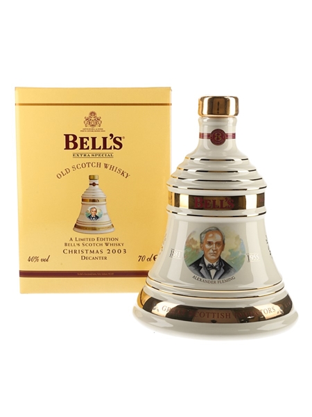 Bell's Christmas 2003 Ceramic Decanter Alexander Fleming 70cl / 40%