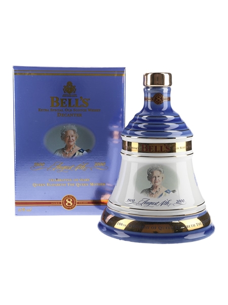 Bell's 8 Year Old Ceramic Decanter The Queen Mother's 100th Birthday 70cl / 40%