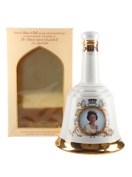 Bell's Ceramic Decanter Queen Elizabeth II 60th Birthday 75cl / 43%