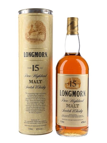 Longmorn 15 Year Old  100cl / 43%