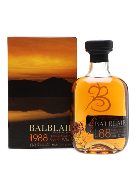 Balblair 1988 Bottled 2009 Cask No. 2248 70cl / 60.7%