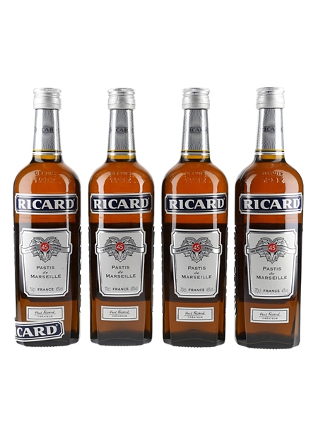 Ricard Pastis De Marseille  4 x 70cl / 45%