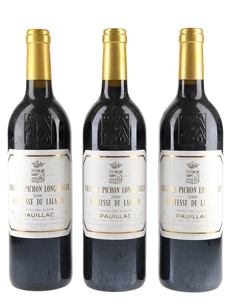 2000 Chateau Pichon Longueville Comtesse De Lalande Grand Cru Classe 3 x 75cl / 13%