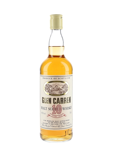 Glen Carren 10 Year Old Bottled 1980s - Hall & Bramley 75cl / 40%